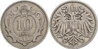 Österreich, Kaiser Franz Joseph I., 10 Heller 1895 ss 2.93 US$ Tax included +  117.32 US$ shipping