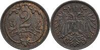 Österreich, Kaiser Franz Joseph I., 2 Heller 1903 ss 2.93 US$ Tax included +  117.32 US$ shipping