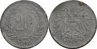 Österreich, Kaiser Franz Joseph I., 20 Heller 1916 s/ss 2.93 US$ Tax included +  117.32 US$ shipping