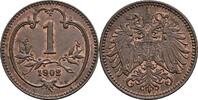 Österreich, Kaiser Franz Joseph I., 1 Heller 1902 ss 2.93 US$ Tax included +  117.32 US$ shipping