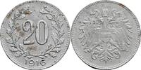 Österreich 20 Heller 1916 ss 2.93 US$ Tax included +  117.32 US$ shipping