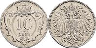 Österreich, Kaiser Franz Joseph I. 10 Heller 1910 aEF