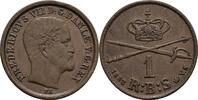 1 Rigsbank Skilling 1853 Dänemark  ss