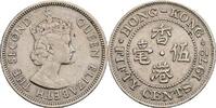 Hongkong 50 Cents Queen Elizabeth II. -