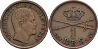 1 Rigsbank Skilling 1853 Dänemark  ss