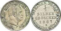 1/2 Silbergroschen 1867 B Preussen Wilhelm I. 1861-1888 vz