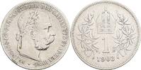 Kaisertum Österreich 1 Krone Kaiser Franz Joseph I. 1848-1916 -