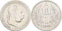 Kaisertum Österreich 1 Krone Kaiser Franz Joseph I. 1848-1916 -