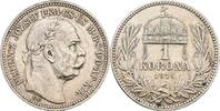 Kaisertum Österreich 1 Korona Kaiser Franz Joseph I. 1848-1916 -