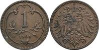 Kaisertum Österreich 1 Heller Kaiser Franz Joseph I. 1848-1916 -