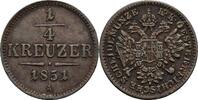 Kaisertum Österreich 1/4 Kreuzer Kaiser Franz Joseph I. 1848-1916 -
