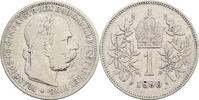 Kaisertum Österreich 1 Krone Kaiser Franz Joseph I. 1848-1916 -