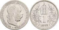 Kaisertum Österreich 1 Krone Kaiser Franz Joseph I. 1848-1916 -