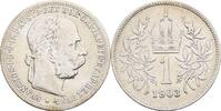 Kaisertum Österreich 1 Krone Kaiser Franz Joseph I. 1848-1916 -