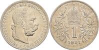 Kaisertum Österreich 1 Krone Kaiser Franz Joseph I. 1848-1916 -