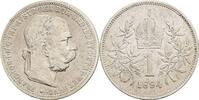 Kaisertum Österreich 1 Krone Kaiser Franz Joseph I. 1848-1916 -