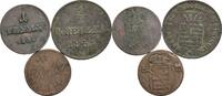Altdeutschland Lot 3 Stück Kleinmünzen -