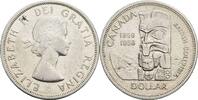 Kanada, Elizabeth II. 1 Dollar 100 Jahre Kronkolonie British Columbia -