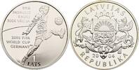 1 Lats 2004 Lettland Fussball WM in Deutschland 2006 PP in Kapsel