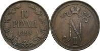Finnland Großfürstentum (1809-1917) 10 Penniä Nikolaj II. 1894-1917 -