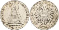 コレクション 5 Schilling 1934 Osterreich MAGNA MATER Austria 1934 SILVER 5 Schilling CHOICE AU-UNC Beautiful