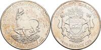 Gabun 1000 Francs (1 Oz) 65 Jahre Springbock als Motiv von Silbermünzen -
