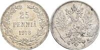 Finnland Großfürstentum 25 Penniä Nikolaj II. 1894-1917 -
