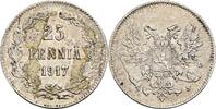 Finnland Großfürstentum 25 Penniä Nikolaj II. 1894-1917 -