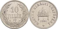 Kaisertum Österreich 10 Filler Franz Joseph I. 1848-1916 -