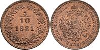 Kaisertum Österreich 5/10 Kreuzer Franz Joseph I. 1848-1916 -