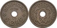5 Öre 1927 ❤N GJ Dänemark Christian X. 1912-1947 ss