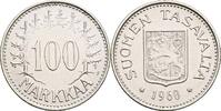 100 Markkaa 1960 S Finnland  stgl in Kapsel