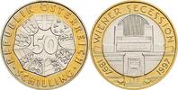 Österreich, 2. Republik 50 Schilling Wiener Secession -
