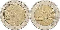 Österreich, 2. Republik 2 Euro Fehlprägung Fehlprägung weil unzentrierte Prägung und großer Spalt zwsichen Ring und Pille -