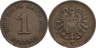1 Pfennig 1885 J Deutsches Reich  ss/ss-