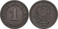 1 Pfennig 1876 B Deutsches Reich  ss/vz