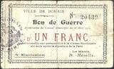Frankrijk  ankrijk 1915 Billet de Necessite de Bohain F