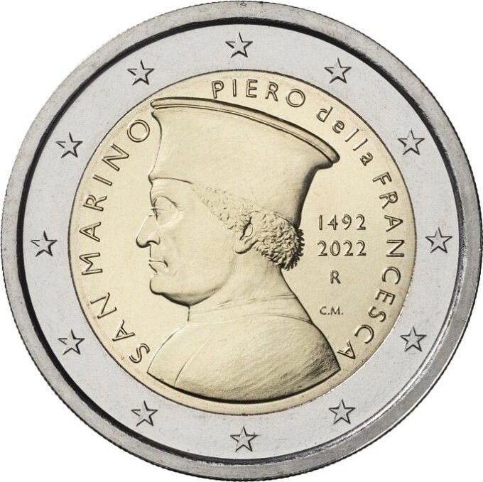 Poort Alarmerend verzending Speciale 2 euromunten 2 Euro San Marino 2022 'Piero Della Francesca' Unc |  MA-Shops