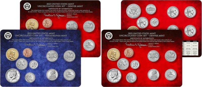 Verenigde staten 2023 Uncirculated Coin Set D P