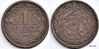 Netherlands Nederland 1915 1 Cent Wilhelmina -