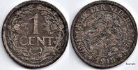 Netherlands Nederland 1915 1 Cent Wilhelmina F+ -