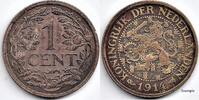 Netherlands Nederland 1914 1 Cent Wilhelmina P- -
