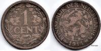Netherlands Nederland 1914 1 Cent Wilhelmina F -