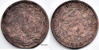 Netherlands Nederland 1913 1 Cent Wilhelmina -
