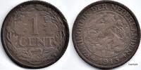 Netherlands Nederland 1913 1 Cent Wilhelmina -