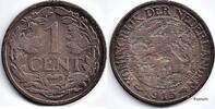 Netherlands Nederland 1913 1 Cent Wilhelmina F -