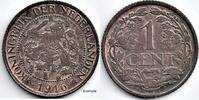 Netherlands Nederland 1916 1 Cent Wilhelmina P- (korte 6) -