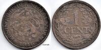 Netherlands Nederland 1916 1 Cent Wilhelmina (korte 6) -