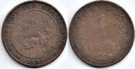 Netherlands Nederland 1902b 1 Cent Wilhelmina F- -