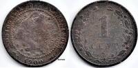Netherlands Nederland 1900a 1 Cent Wilhelmina ZG (ronde nullen) -